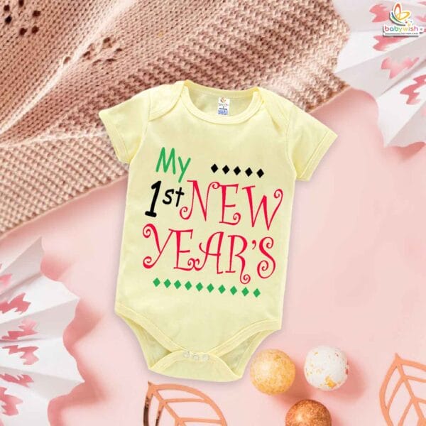 Babywish New Year Romper Clothes My First New Year Bodysuits My First New Year 2024 - Image 5
