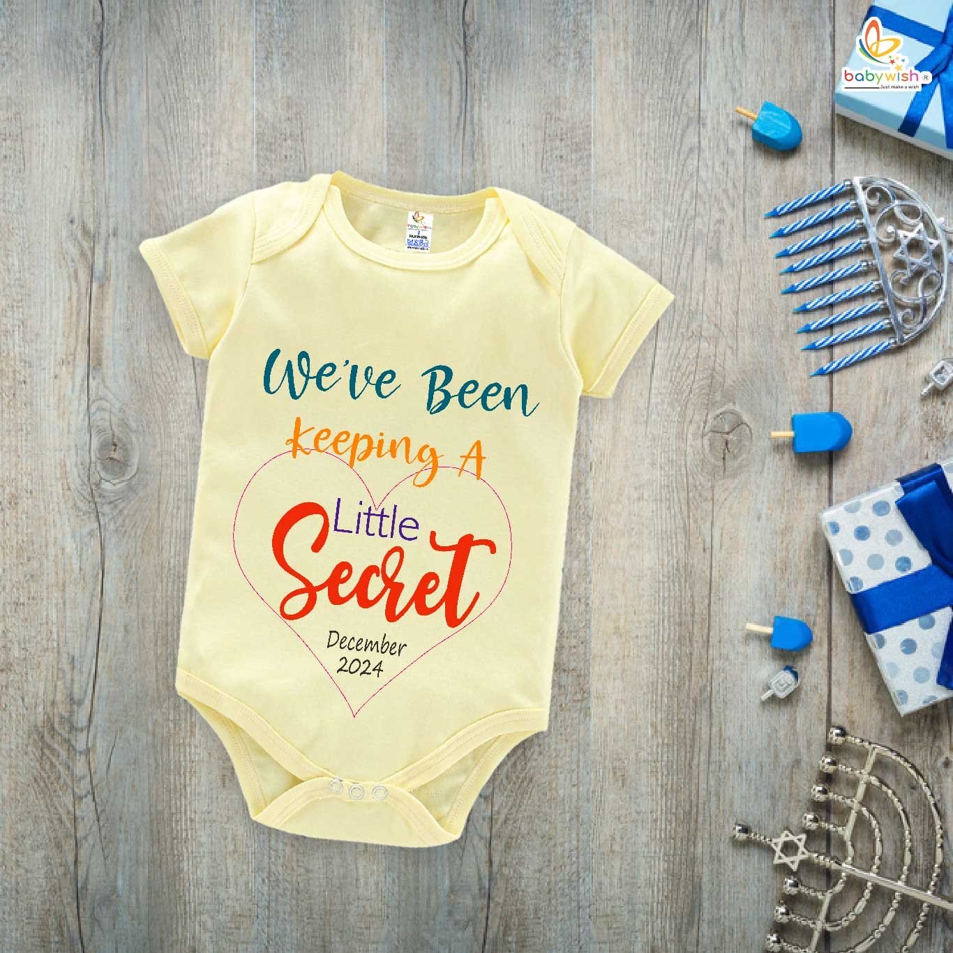 Babywish Pregnancy Reveal Romper Clothes My Pregnancy Announcement Bodysuits We've Been Keeping  A Little Secret