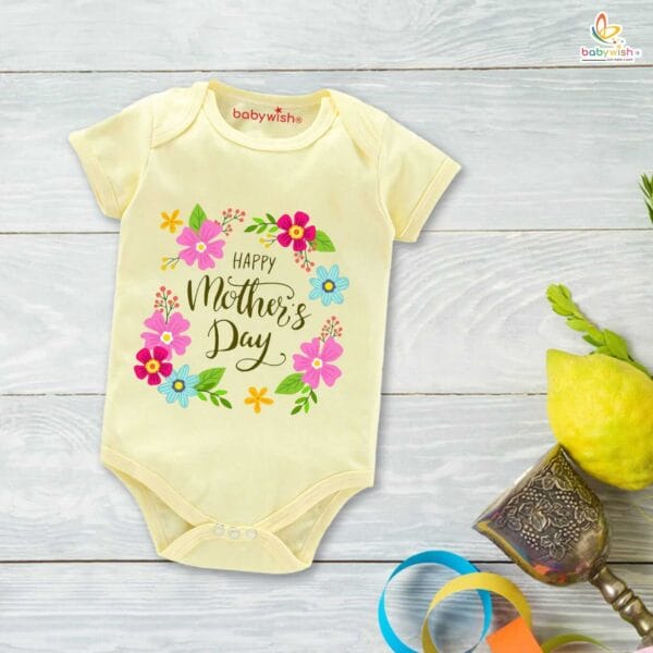 Mothers Day Special Baby Outfit Half Sleeve Unisex Romper Onesies for Newborn baby - Image 6