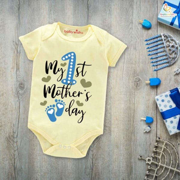 Mothers Day Special Baby Outfit Half Sleeve Unisex Romper Onesies for Newborn baby - Image 2