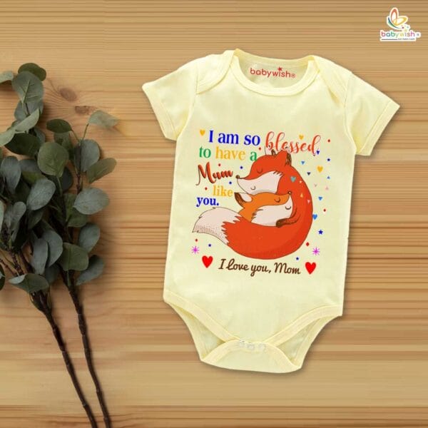 Mothers Day Special Baby Outfit Half Sleeve Unisex Romper Onesies for Newborn baby - Image 5