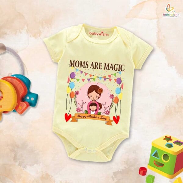 Mothers Day Special Baby Outfit Half Sleeve Unisex Romper Onesies for Newborn baby - Image 5