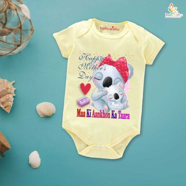Mothers Day Special Baby Outfit Half Sleeve Unisex Romper Onesies for Newborn baby