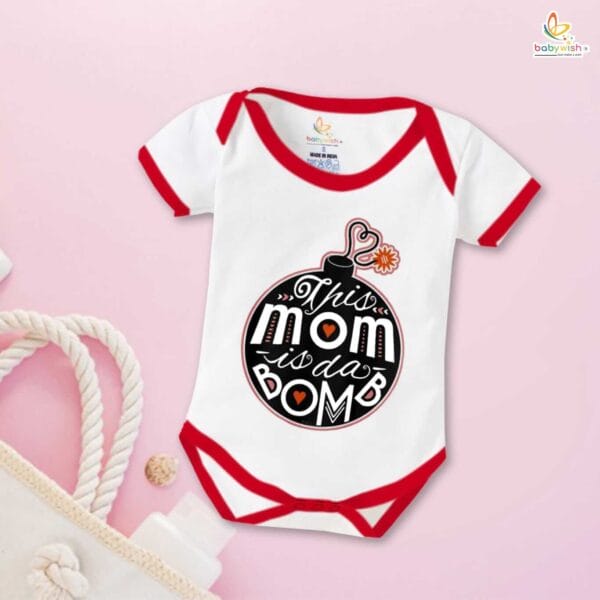 Mothers Day Special Baby Outfit Half Sleeve Unisex Romper Onesies for Newborn baby - Image 5