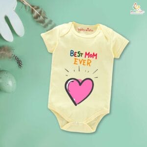 Mothers Day Special Baby Outfit Half Sleeve Unisex Romper Onesies for Newborn baby