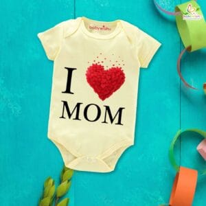 Mothers Day Special Baby Outfit Half Sleeve Unisex Romper Onesies for Newborn baby