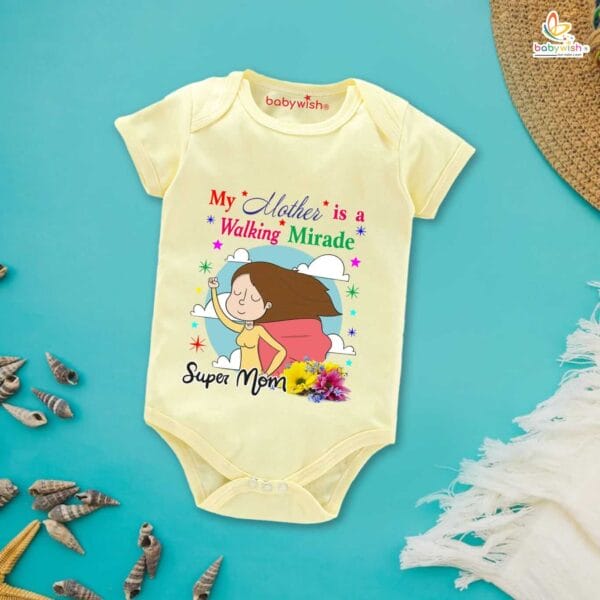 Mothers Day Special Baby Outfit Half Sleeve Unisex Romper Onesies for Newborn baby - Image 5