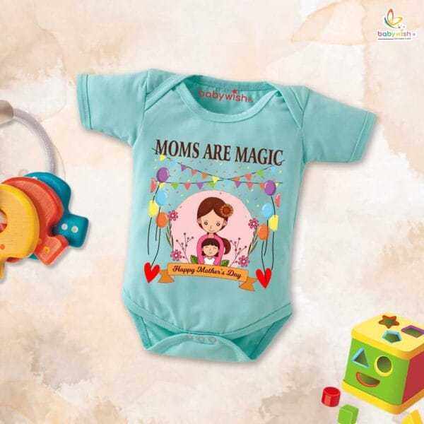 Mothers Day Special Baby Outfit Half Sleeve Unisex Romper Onesies for Newborn baby - Image 3