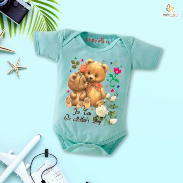 Mothers Day Special Baby Outfit Half Sleeve Unisex Romper Onesies for Newborn baby - Image 3