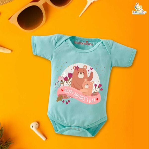 Mothers Day Special Baby Outfit Half Sleeve Unisex Romper Onesies for Newborn baby - Image 3