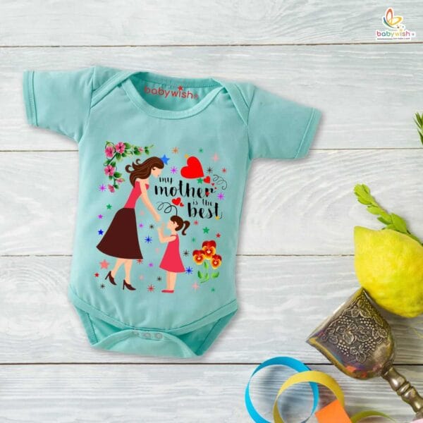 Mothers Day Special Baby Outfit Half Sleeve Unisex Romper Onesies for Newborn baby - Image 3
