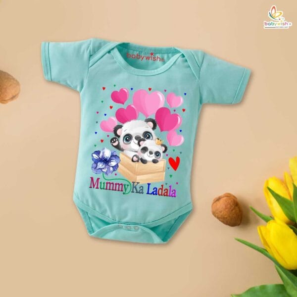 Mothers Day Special Baby Outfit Half Sleeve Unisex Romper Onesies for Newborn baby - Image 3