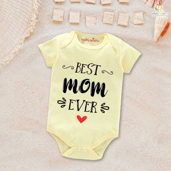 Mothers Day Special Baby Outfit Half Sleeve Unisex Romper Onesies for Newborn baby - Image 4