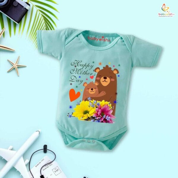 Mothers Day Special Baby Outfit Half Sleeve Unisex Romper Onesies for Newborn baby - Image 3