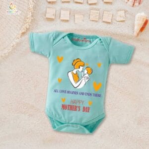 Mothers Day Special Baby Outfit Half Sleeve Unisex Romper Onesies for Newborn baby