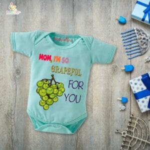 Mothers Day Special Baby Outfit Half Sleeve Unisex Romper Onesies for Newborn baby