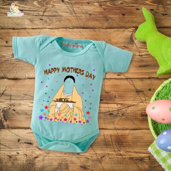 Mothers Day Special Baby Outfit Half Sleeve Unisex Romper Onesies for Newborn baby