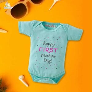 Mothers Day Special Baby Outfit Half Sleeve Unisex Romper Onesies for Newborn baby