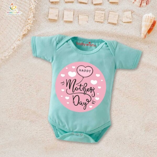 Mothers Day Special Baby Outfit Half Sleeve Unisex Romper Onesies for Newborn baby - Image 2