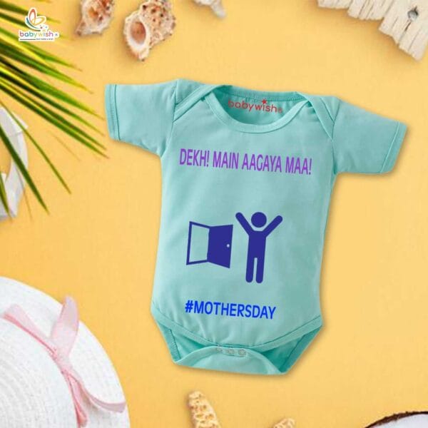 Mothers Day Special Baby Outfit Half Sleeve Unisex Romper Onesies for Newborn baby - Image 2
