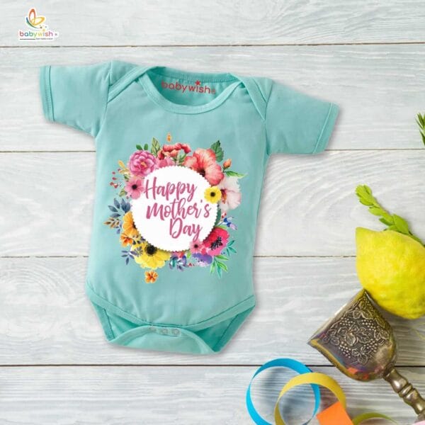 Mothers Day Special Baby Outfit Half Sleeve Unisex Romper Onesies for Newborn baby - Image 2