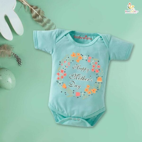Mothers Day Special Baby Outfit Half Sleeve Unisex Romper Onesies for Newborn baby - Image 2