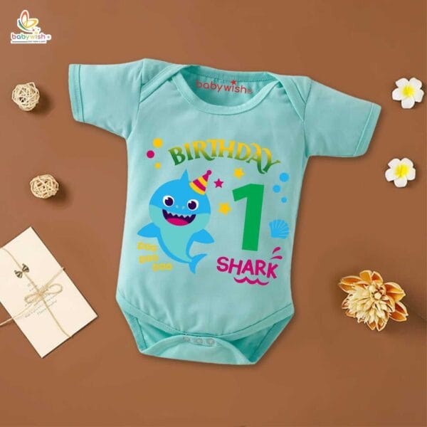 One month unisex baby romper half sleeve round neck onesie - Image 2