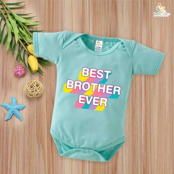 Rakshabandhan Romper for Baby Brother Sister | White Matching Outfit for Rakhi | Cute Sibling Dress Gift for Infants – Celebrate First Rakhi – Babywish - Image 5