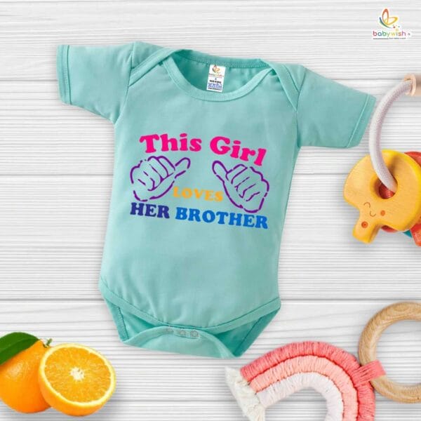 Babywish Rakshabandhan Romper Brother Sister Matching dress Rakshabandhan gift for Rakhi - Image 5