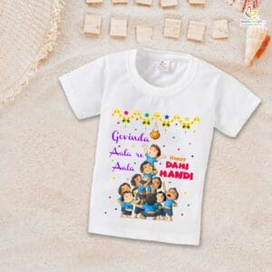 Babywish Dahi Handi T-Shirt for Boys and Girls Krishna Janmashtami T-Shirts HAPPY KRISHNA JANMASHTAMI