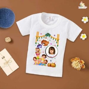 Babywish Dahi Handi T-Shirt for Boys and Girls Krishna Janmashtami T-Shirts HAPPY KRISHNA JANMASHTAMI