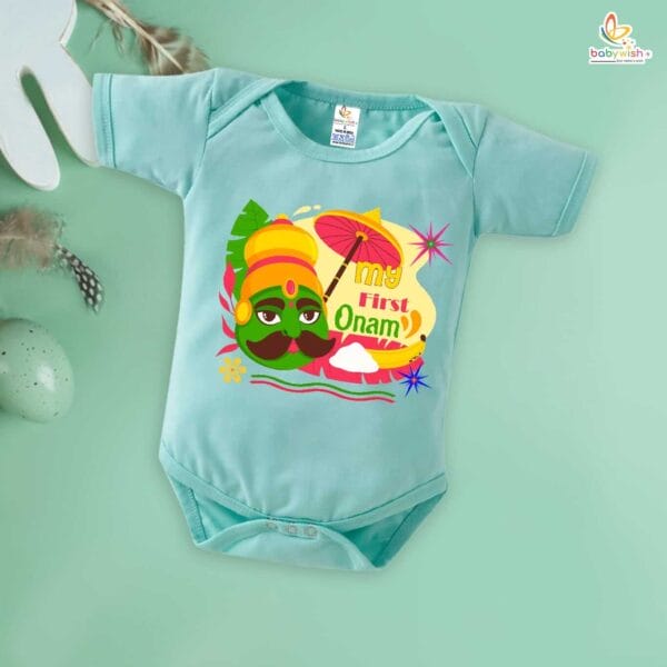 Babywish Onam Romper Brother Sister Matching dress for ONAM - Image 5