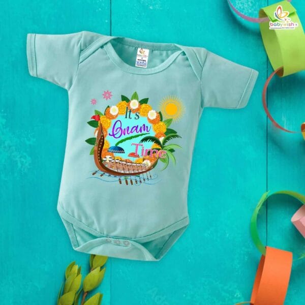 Babywish Onam Romper Brother Sister Matching dress for ONAM - Image 5