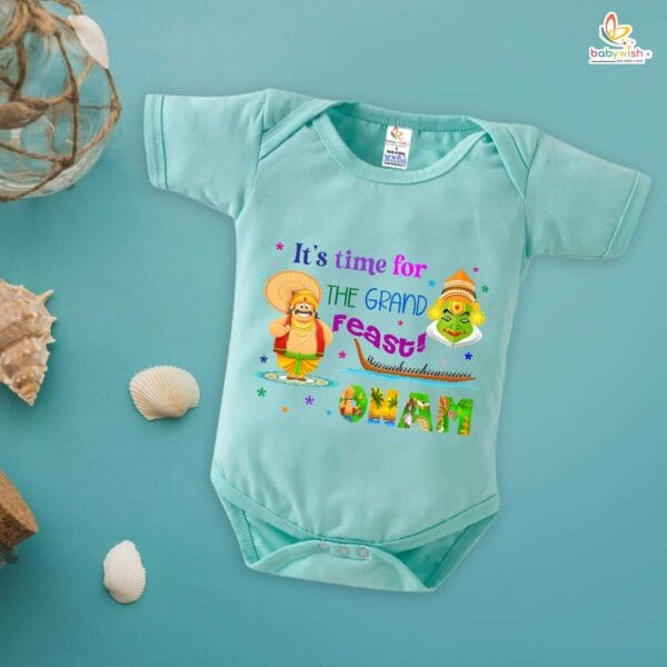 Babywish Onam Romper Brother Sister Matching dress for ONAM - Image 5