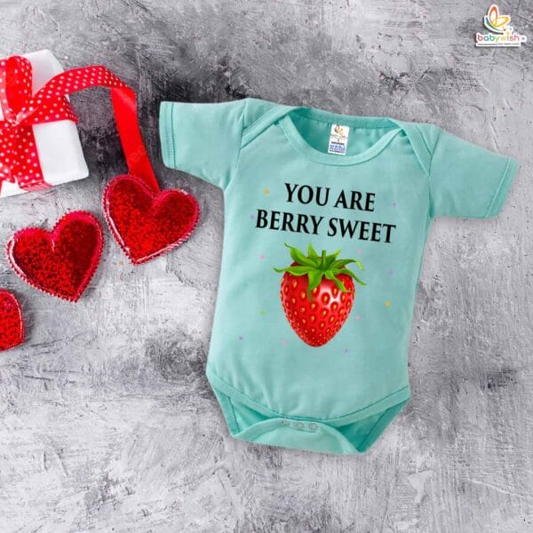 My First Valentine’s Day Romper | "We Just Click" Baby Bodysuit – Babywish - Image 4