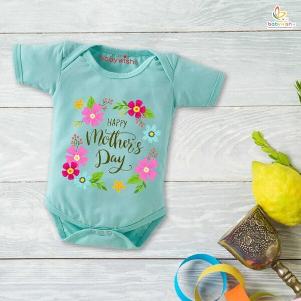 Mothers Day Special Baby Outfit Half Sleeve Unisex Romper Onesies for Newborn baby - Image 2