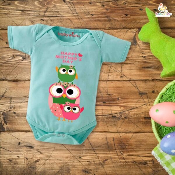 Mothers Day Special Baby Outfit Half Sleeve Unisex Romper Onesies for Newborn baby - Image 3