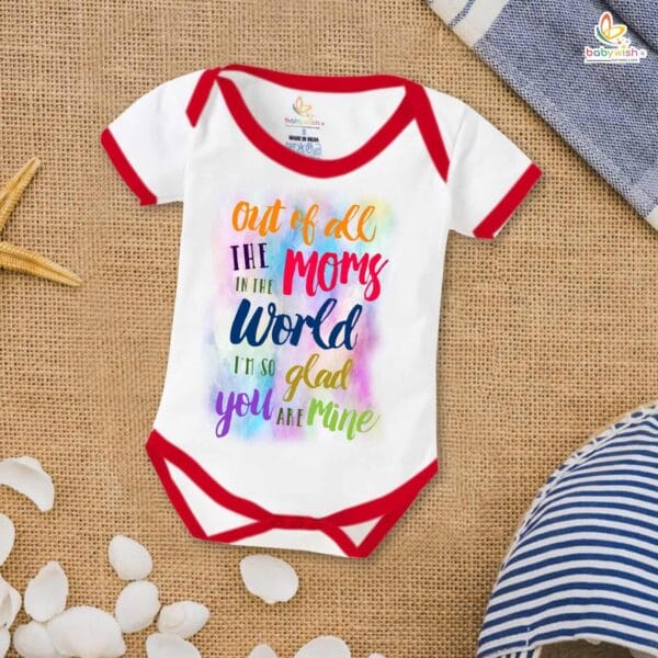 Mothers Day Special Baby Outfit Half Sleeve Unisex Romper Onesies for Newborn baby - Image 5