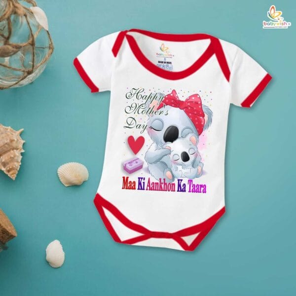Mothers Day Special Baby Outfit Half Sleeve Unisex Romper Onesies for Newborn baby - Image 5