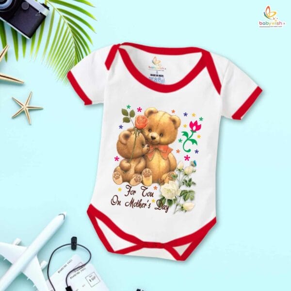 Mothers Day Special Baby Outfit Half Sleeve Unisex Romper Onesies for Newborn baby - Image 5