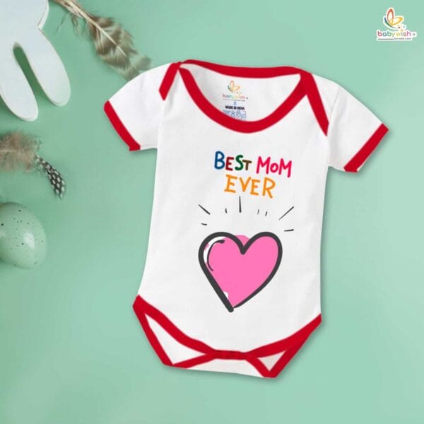 Mothers Day Special Baby Outfit Half Sleeve Unisex Romper Onesies for Newborn baby - Image 5