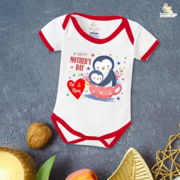 Mothers Day Special Baby Outfit Half Sleeve Unisex Romper Onesies for Newborn baby - Image 5
