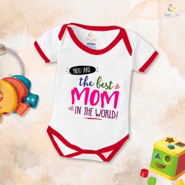 Mothers Day Special Baby Outfit Half Sleeve Unisex Romper Onesies for Newborn baby - Image 5