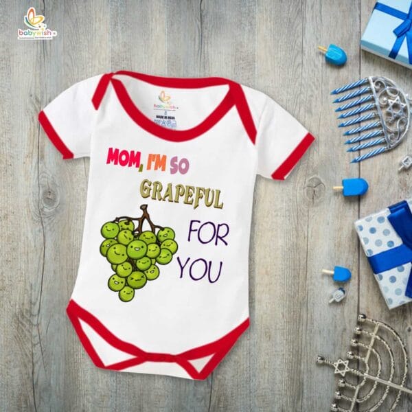 Mothers Day Special Baby Outfit Half Sleeve Unisex Romper Onesies for Newborn baby - Image 5