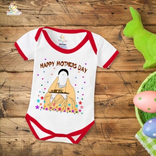 Mothers Day Special Baby Outfit Half Sleeve Unisex Romper Onesies for Newborn baby - Image 5