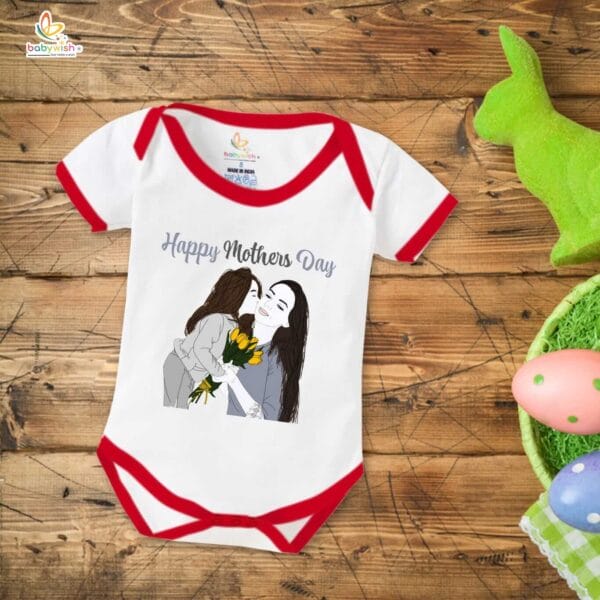 Mothers Day Special Baby Outfit Half Sleeve Unisex Romper Onesies for Newborn baby - Image 5