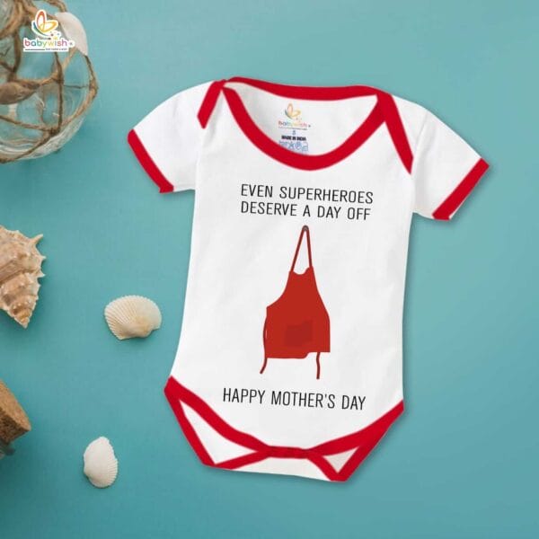Mothers Day Special Baby Outfit Half Sleeve Unisex Romper Onesies for Newborn baby - Image 5