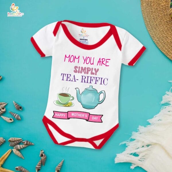 Mothers Day Special Baby Outfit Half Sleeve Unisex Romper Onesies for Newborn baby - Image 5