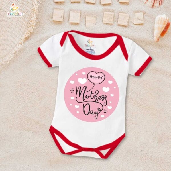 Mothers Day Special Baby Outfit Half Sleeve Unisex Romper Onesies for Newborn baby - Image 5