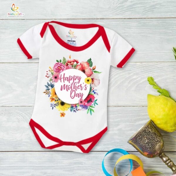 Mothers Day Special Baby Outfit Half Sleeve Unisex Romper Onesies for Newborn baby - Image 5